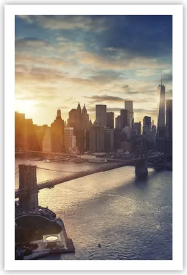 Produktbild von Poster - Poster ohne Rahmen - New York Stadt - 61x91,5 cm - Wand Bild - Wanddeko - Wandbilder - Kunstposter - Wandposter - Bilder - Kunstdruck - Wanddekoration - Wandbild - P2XPA61x91-3733