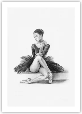 Produktbild von Poster - Poster ohne Rahmen - Ballerina Zeichnung Bleistift - 50x70 cm - Wand Bild - Wanddeko - Wandbilder - Kunstposter - Wandposter - Bilder - Kunstdruck - Wanddekoration - P2XPA50x70-4496