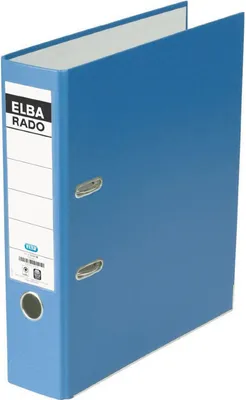 Immagine prodotto di Cartella ELBA rado brillant, larghezza dorso: 80 mm, blu DIN A4, copertina esterna/interna in acrilato raffinato (10417 BL)