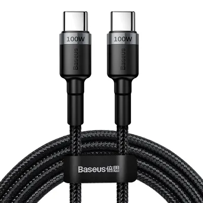 Zdjęcie produktu dla Kabel Baseus Cafule PD USB-C–USB-C 2,0 m 100W 5A czarny