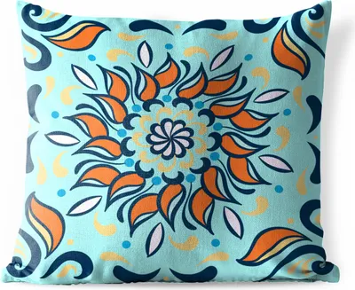 Produktbild von MuchoWow® Outdoor Kissen - Blume - Elemente - Muster - 60x60 cm - Wetterfest - Lounge Kissen - Dekoration - Schlaf Kissen