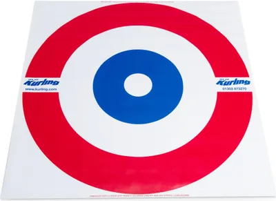Productafbeelding van Kurling, curlingdoel, vinyl speelmat, 120x120 cm, voor gebruik binnenshuis