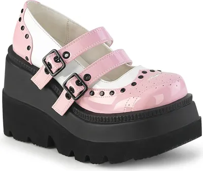 Produktbild von SHAKER-27 Damen Sandale von DemoniaCult, Rosa Weiß , EU 36, US 6