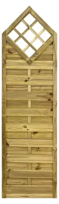 Produktbild von Ligna Gard Dichtzaun Lausanne gerade mit Rankgitter 60x210/180 cm Holzzaun Kiefer Kesseldruckimprägniert 44x44 mm Rahmen