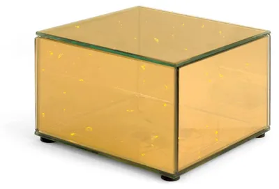 Produktbild von H&h LED-Licht aus goldenem Glas, 10,5 cm