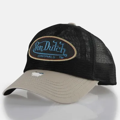 Produktbild von Von Dutch Originals Trucker Mesh Cap Boston - Baumwolle Twill Black