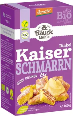 Image de Bauckhof - Kaiserschmarrn à l'épeautre Demeter, sans raisins secs - 160g