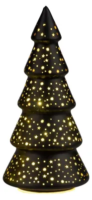 Produktbild von formano LED Deko-Baum 25cm Glas Stern-Nachbildung & Timer 6h/18h Weihnachtsdeko