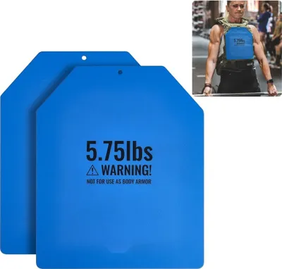 Produktbild von Krafttraining Gewichtswestenplatten - Lauftraining - 2,6 kg x 2 Gewichtsplatten - Fitness und Stärkung der Muskulatur