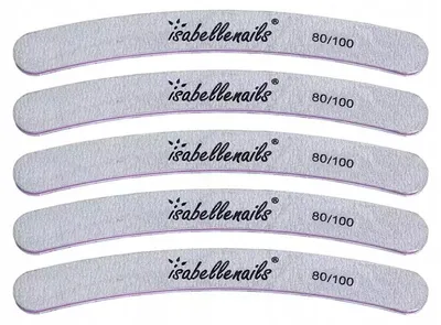 Obrázek produktu pro Isabellenails Pilníky banánové 80/100 sada 25 ks pro manikúru