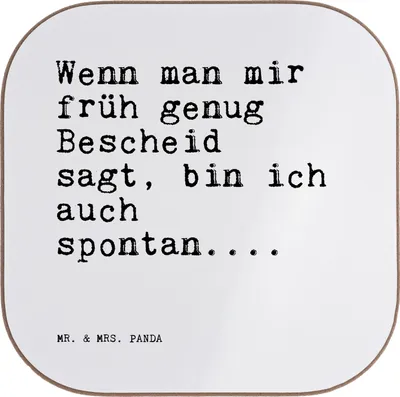 Produktbild von Mr. & Mrs. Panda Untersetzer für Gläser Wenn man mir früh... - Weiß - Geschenk, Tassenuntersetzer, Spontan, Sprüche, Freundin, Glas, gläseruntersetzer, Spruch, Coaster