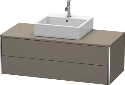 Produktbild von Waschtischunterbau XSQUARE 400x1200x548mm flannel grey seidenmatt 400 x 1200 x 548 mm flannel grey seidenmatt