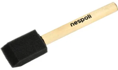 Produktbild von Flachpinsel Schaumpinsel mit Holzstiel 30 mm