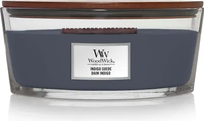 Produktbild von WoodWick Indigo Suede, Rund, Blau, Bernstein, Cypress, Patschuli, 1 Stück(e)