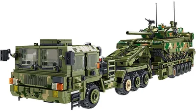 Produktbild von Bauklötze – Tanktransportfahrzeug mit 2784 kleinen ABS-Kunststoffbausteinen