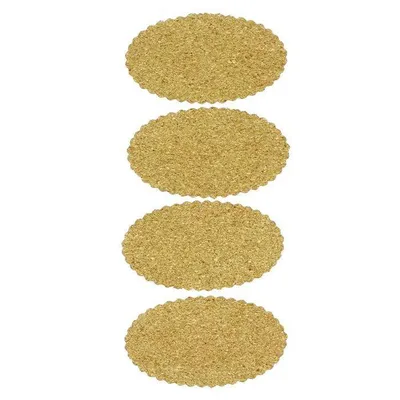 Produktbild von Korkaufkleber x 4 - Oval