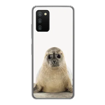 Produktbild von MuchoWow® Handyhülle Schutzhülle Hülle für Samsung Galaxy A03s Robbe - Tiere - Kinder - Jungen - Mädchen - Kinder Silikon Softcase Handy Hülle - Schutz