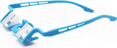 Leichte und robuste Sicherungsbrillen in Blau von YY Vertical; geeignet für Klettern.