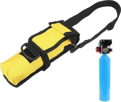 Produktbild von Famanu Tragbarer Sauerstoffrucksack für Tauchen und Schwimmen - 0,5 l Halter für Sauerstoffflaschen