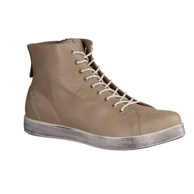 Produktbild von Andrea Conti 0341500 Hightop Sneaker, Damen, Dark Stone (Beige) Leder, NEU, TOPP - Damenschuhe Top Trends, Beige, leder