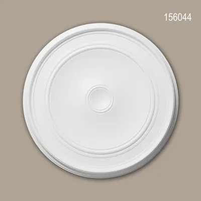 Produktbild von PROFHOME 156044 Rosette aus Polyurethan Stuck Deckenrosette Zierelement Ø 62 cm