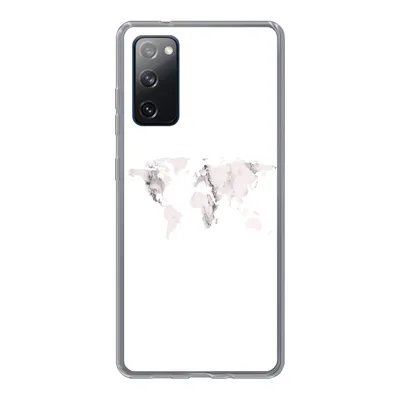 Produktbild von MuchoWow® Handyhülle Schutzhülle Hülle für Samsung Galaxy S20 FE Weltkarte - Marmor - Weiß Silikon Softcase Handy Hülle - Abdeckung