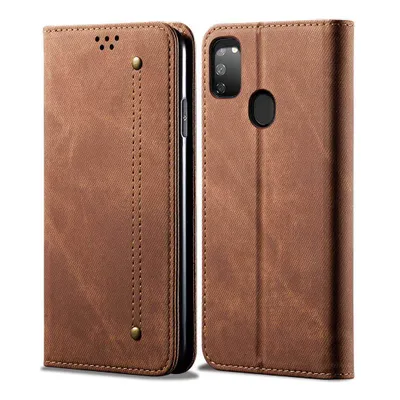 Immagine prodotto di Custodia Galaxy M30S, Custodia a portafoglio in pelle con chiusura magnetica e funzione stand per Samsung Galaxy M30S Marrone
