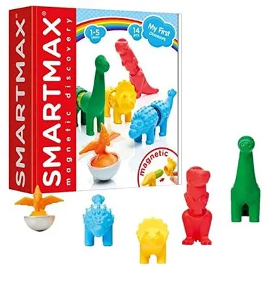 Zdjęcie produktu dla Dinozaury magnetyczne smartmax my first zestaw dla dzieci 14 szt