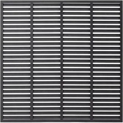 Produktbild von Lamellenzaun WPC 180x180 cm Grau