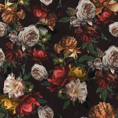 Produktbild von Unyqoos® Selbstklebende Blumentapete mit Vintage-Blumenmuster für jeden Raum