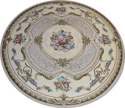 Zdjęcie produktu dla Dywan welurowy antypoślizgowy AUBUSSON 200X200 cm TURTLEDOVE | GalleriaFarah1970