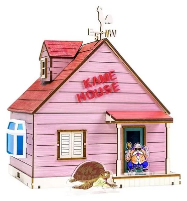 Produktbild von Dragon Ball Puremind Holzbausatz Kame Haus – 318 Teile