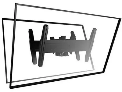 Produktbild von Chief LCB1U, 81,3 cm (32"), 152,4 cm (60"), 200 x 100 mm, 200 x 100 mm, -20 - 5°, Schwarz