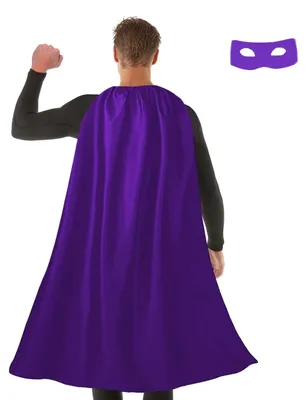 Produktbild von Omgoods – Superhelden-Umhang und Maske für Erwachsene, Halloween-Kostüm