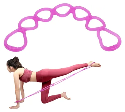 Produktbild von Widerstandsbänder für das Training, elastisches Zugseil für Fitness und Yoga, 7-Loch-Widerstandsband