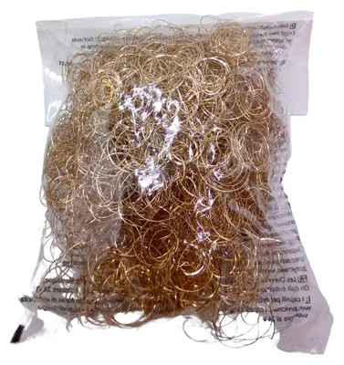 Produktbild von Engelshaar gelockt Lametta Dekoration Weihnachten Tannenbaum Weihnachten 10g , Farbe:gold