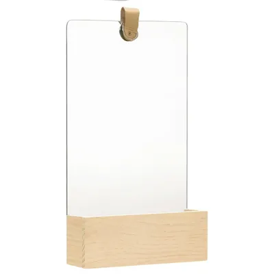 Immagine prodotto di Specchio da Parete in Legno Massello di Pino 23x39,5 cm