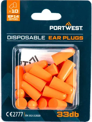 Produktbild von Ohrstöpsel aus PolyurethanSchaum (10 Paar) - Orange - Portwest