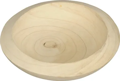 Produktbild von Schale rund Paulowniaholz Holzschale natur Ø27cmH7cm Dekoschale Snackschale Deko