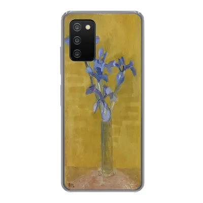 Produktbild von MuchoWow® Handyhülle Schutzhülle Hülle für Samsung Galaxy A03s Schwertlilien - Piet Mondrian - Alte Meister Silikon Softcase Handy Hülle - Schutz