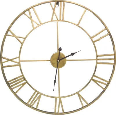 Produktbild von Metall-Wanduhr 60cm Küchenuhr Wohnzimmeruhr Retro Vintage Antik Quartzuhr
