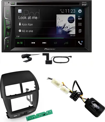 Produktbild von Pioneer AVH-A3200DAB USB Digitalradio MP3 Einbauset für Mitsubishi ASX bis 2014