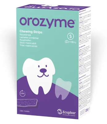 Produktbild von Orozyme Kaustreifen S 224 g für kleine Hunde | Zahnpflege | Kollagen | Gebiss