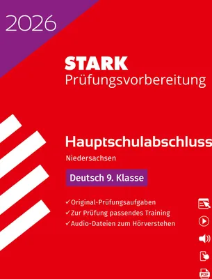 Produktbild von STARK Deutsch 9. Klasse - Hauptschulabschluss 2026 Niedersachsen - Prüfungsvorbereitung
