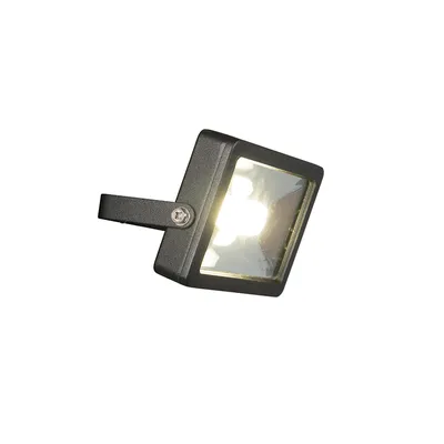 Produktbild von Smartwares FL1-B20B LED Wandstrahler schwarz flach, Schwarz, IP65, Aluminium, I, 20 W, LED