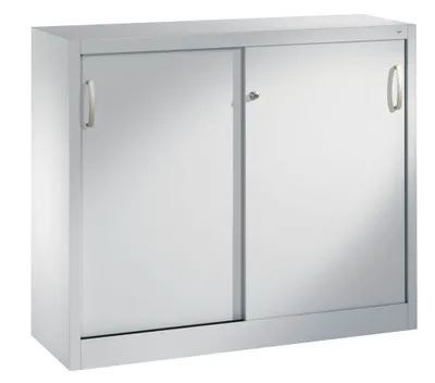 Produktbild von CP Schiebetürenschrank C 2000 Acurado, 2046-00 S10097 lichtgrau 2 Fachböden 120,0 x 40,0 x 97,5 cm