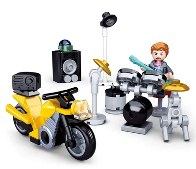 Zdjęcie produktu dla Motocykle miejskie Sluban M38-B0717B Bębniarz z motocyklem