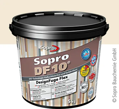 Produktbild von Sopro DF 10 Fliesen 5 kg Design Fuge Fugenmasse Fugenmörtel 1-10mm jasmin-28