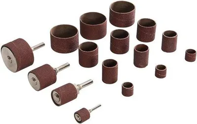 Produktbild von Famanu Schleifset mit Schleifhülsen für Bohrmaschinen - 20-teilig