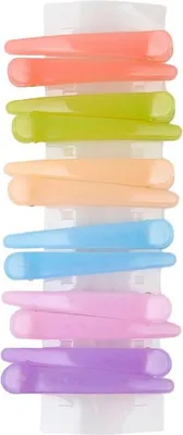 Zdjęcie produktu dla Flamenco Mystique Sada 12 Pastelových Sponek do Vlasů, i Chromu, Délka 8 cm